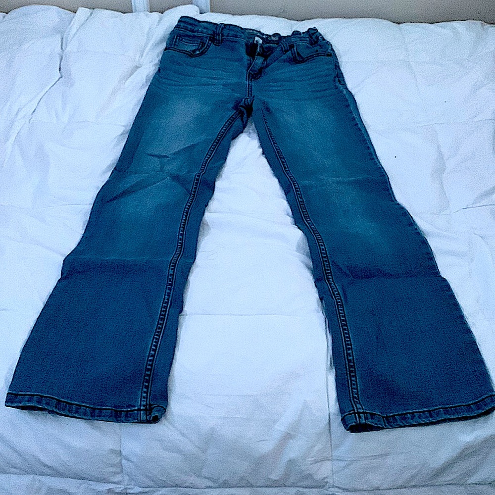 Cat & Jack Light blue Bootcut Super Stretch Mid Wash Super Soft